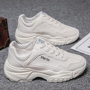 2025 Summer Men's Korean-Style Casual Sports <b>Shoes</b> Breathable White Torre <b>Shoes</b> Mesh Lining All-match Inner <b>Height</b> <b>Increasing</b> - Product Image 3
