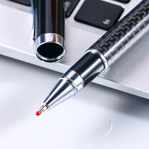 Bolígrafo de Gel SHULI de 0.5 mm, Bolígrafo de Metal Personalizado con Logotipo de Lujo, Bolígrafo de Fibra de Carbono, Bolígrafo de Tinta de Gel - Product Image 4