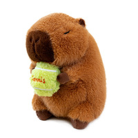Peluche Capybara Édition Sport 20 cm en Coton PP Super Doux Anti-Stress, Cadeau d'Anniversaire pour Enfants