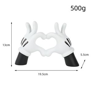 Ornamen Meja Bentuk Hati Tikus Lucu Kerajinan Resin Kreatif untuk Dekorasi Kamar Anak Ramah Lingkungan untuk Rumah - Product Image 6