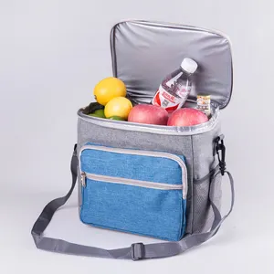 Chiterion bolsa térmica pk cooler 12 can/6, bolsa de ombro único, lancheira térmica com bolso frontal