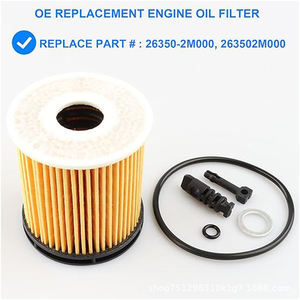Filtro de Aceite Automotriz 26350-2M000 Tamaño Estándar OE con Junta Tórica y Tubo de Recogida para Reemplazo de Motor de Coche - Product Image 2