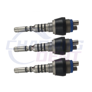 Ricambi per Manipolo a Turbina Odontoiatrico Attacco Rapido Compatibile <span class=keywords><strong>KAVO</strong></span> con LED / Raccordo per Accessori Dentali per Lucidatore e Ablatore - Product Image 1