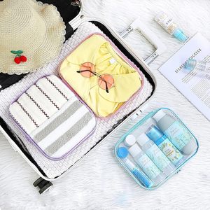 Clear Hard PVC Zipper Cases Fashion Travel <b>Makeup</b> Bags Pouches Portable <b>Storage</b> <b>for</b> Cosmetics Building Blocks - Product Image 6