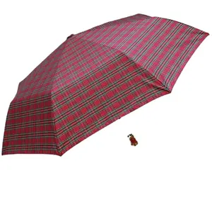 Goede Kwaliteit Paraplu 23Inch Volautomatische Drie Opvouwbare Paraplu Garen Geverfd Controles Ontwerp Paraplu