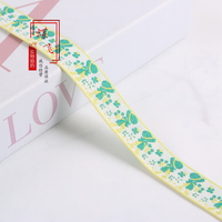 Ruban Jacquard 2cm Fille Fleurie G3620 pour Textile de Maison, Décoration de Fenêtre, Décoration de Vêtements, Accessoires de Dentelle Faits Main DIY