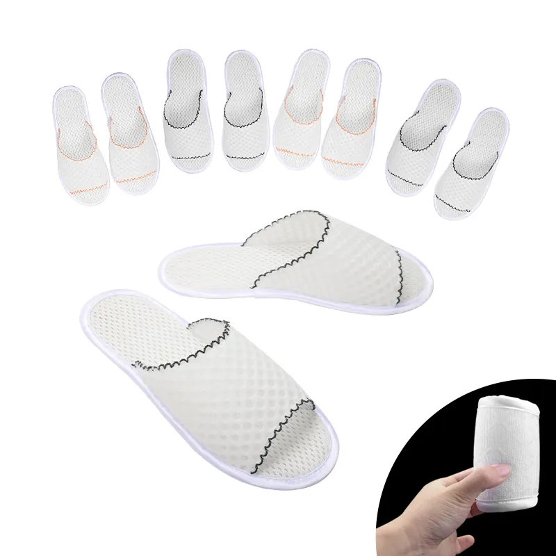 Wholesale Breathable Mute Luxury Slipper Custom Bedroom Slippers Hotel Spa Slipper