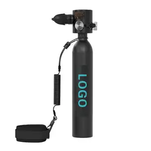 Professional Underwater outdoor air Aluminium tank 0.5L mini scuba diving Oxygen Tank Diving Equipment