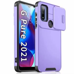 Funda Protectora para Teléfono Celular <span class=keywords><strong>2</strong></span> <span class=keywords><strong>en</strong></span> 1 con Ventana Deslizante para Lente de Color Sólido, Resistente a Caídas, para <span class=keywords><strong>Google</strong></span> <span class=keywords><strong>Pixel</strong></span> 6 7A 8PRO, Carcasa Trasera - Product Image 1