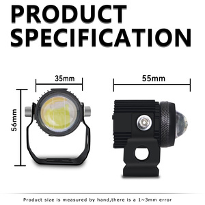 Customized Auto Two Color LED Chip High Power Bicolor Lamp Beads for Motorcycle <b>Spotlights</b> Waterproof Upgrade Front Light - Product Image 4