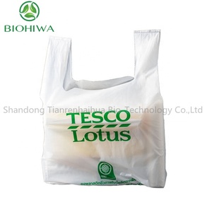 Bolsa de Compras Tipo Camiseta Biodegradable y Compostable de PBAT + Almidón de Maíz - Se Acepta Impresión de Logotipo - Product Image 6