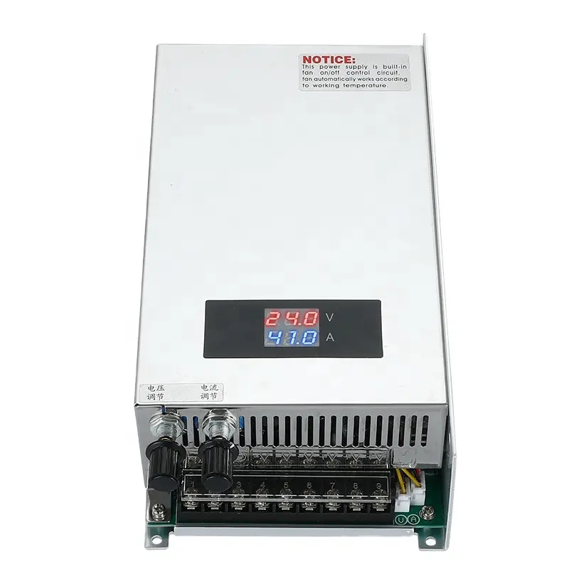 Alimentation à découpage à affichage numérique 1000W Adaptateurs ACto DC 24V 0-40A Transformateur réglable DXS-1000-24