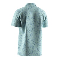 Polo de golf Odell en coton imprimé réactif, respirant, toucher doux, col structuré, fentes latérales pour un usage quotidien