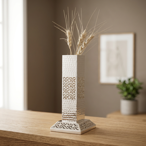 Modern Brass Silver Plated Handmade Wedding Tabletop <b>Vase</b> - Product Image 2
