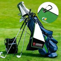Serviette de golf personnalisée avec logo imprimé, serviette de golf en tissu gaufré pour le sport, pour nettoyer et essuyer