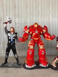 カスタムデコレーション有名な映画ヒーローマーベルキャラクター等身大樹脂グラスファイバー像彫刻 - Product Image 6