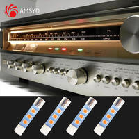 Nouvelle lampe LED rouge 8V CA avec fusible, remplace les ampoules à incandescence 250mA, compatible avec de nombreux récepteurs audio stéréo vintage et éclairages de plaque d'immatriculation, garantie 1 an