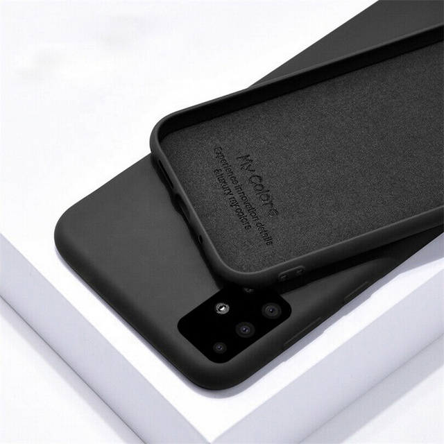 Thin Shockproof Liquid Silicone Case for Samsung Note 9 10 Plus S8 S9 S10 Edge S20 Plus A70 A51 A71 S21 S22 S23 S24 PLUS ULTRA