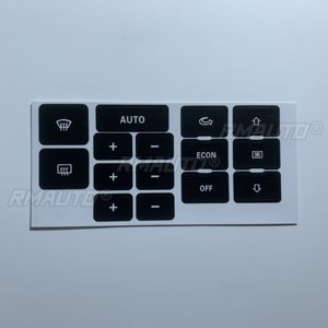 Autocollants de réparation pour boutons de commande de climatisation Audi A6 C5, noir mat, accessoires de voiture - Product Image 2