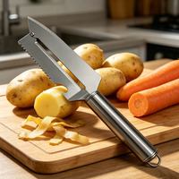 Keukenhulpje RVS Multifunctionele Groente- en Aardappelschiller Aangepaste Fruit- en Ananasschiller