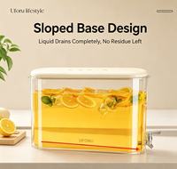 Hete Aanbieding Ruimtebesparende Smalle Koelkastdispenser Met Filtertuitkan Voor Thuis Gemaakt Sap, Cold Brew, Fruitdrank Opslag