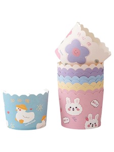 Grandi tazze di carta per dolci di medie dimensioni per pasta per biscotti alla fragola Muffin alla <span class=keywords><strong>crema</strong></span> di neve-imballaggio e stampa del prodotto - Product Image 5