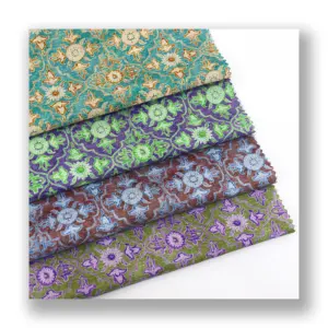 LOW MOQ Klassische Muster geometrie Zeichnung Druck reversible Twill Stoff Baumwolle für Kleidung Tisch teppich