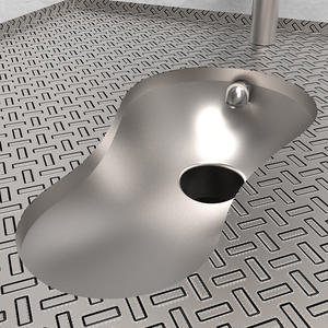 مرحاض قرفصاء حديث من الفولاذ المقاوم للصدأ من هونغديك للاستخدام في الحمامات العامة والسجون، توريد من الشركة المصنعة - Product Image 4