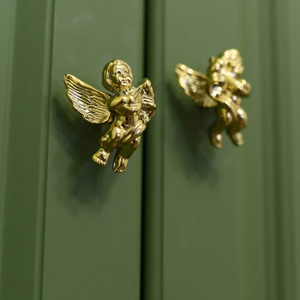 French Brass Little Angel Retro Modern Design Durable Handle for Living Room Cabinets - Product Image 1