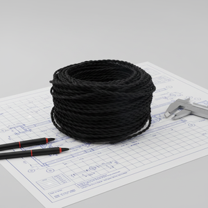 Câble électrique aérien en cuivre toronné de haute qualité, 300V, 2 conducteurs, isolé en PVC, UL2547 CE pour 18-30 AWG - Product Image 1