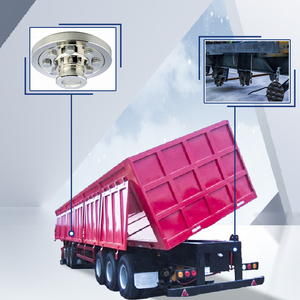 Semi-<span class=keywords><strong>remorque</strong></span> à benne latérale écologique, 2, 3, 4 <span class=keywords><strong>essieux</strong></span>, 60 tonnes, transport de minerai lourd, bâche de protection - Product Image 5