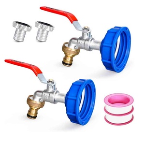 IBC Water Tank <b>Valve</b> for 275-330 Gallon Tote Water Tank Adapter IBC Tote to Garden Hose Water Drain Tote Conector - Product Image 1