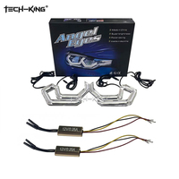Le plus récent lumière blanche le clignotant est jaune double couleur Concept M4 Style voiture emblématique E90 F30 X3 F25 Z4 M3 LED Angel Eyes aura