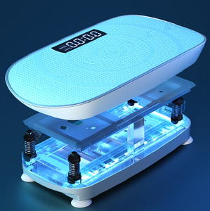 Máquina de ejercicio de placa de vibración Mini Waver portátil, uso doméstico, Fitness, masaje electromagnético Vertical ABS/Metal, novedad - Product Image 5