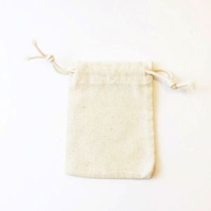 New Arrival Muslin <b>Bags</b> Cotton Organic Dust <b>Bag</b> Drawstring Pouch <b>Small</b> Custom Packing Logo Natural Color Gift <b>Bag</b> - Product Image 3