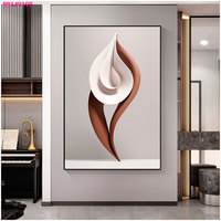 Art mural suspendu moderne et créatif de style Art Déco pour la décoration de la maison, taille et cadre personnalisables