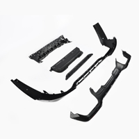 Difusor de Parachoques Trasero de Doble Salida Estilo M Sport en Negro Brillante ABS para BMW X4 G02 2018 2020