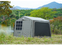 Tente gonflable panoramique, tente de glamping de luxe à haute transmission lumineuse, tente pneumatique transparente imperméable 3000 mm