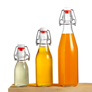 100ml 250ml 500ml 750ml 1000ml nước giải khát Rỗng trong suốt uống chai thủy tinh với Swing Top Nắp tùy chỉnh dịch vụ - Product Image 5