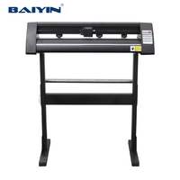 Plotter de Corte Baiyin KH-720 de 24'' con Motor Paso a Paso para Vinilo y HTV, Alta Precisión (+/-0.01mm), Modelo Económico de Escritorio