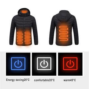 M09 cappotti ricaricabili lavabili antivento da esterno piumino riscaldato a infrarossi con cappuccio per uomo e uomo e donna - Product Image 4