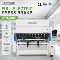 Prensa Plegadora Eléctrica Servocontrolada de 91 Toneladas y 2000 mm, de Alta Velocidad y Precisión, Directo de Fábrica