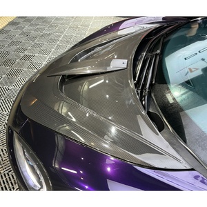 OUER Black Bolt-On Carbon Fiber <b>Engine</b> <b>Hood</b> New Condition Fit for 2015-2019 540/570/600LT Novitec Style - Product Image 4