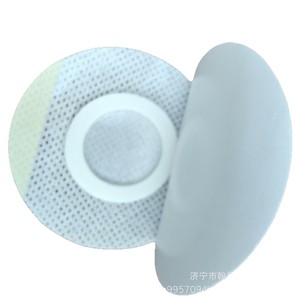Parche Redondo de Tela No Tejida Spunlace Hanchen, Color Blanco, para Aplicación de Pasta Sanfu - Product Image 2