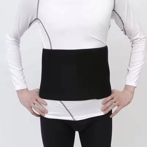 Ceinture de soutien lombaire noire en nylon et coton, douce et confortable, avec bande élastique réglable pour le soutien lombaire - Product Image 2