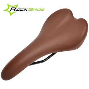 Nouveau RockBros cuir synthétique hommes Sports de plein air vélo de route selle cyclisme vtt montagne vélo siège acier Rail 2 couleurs - Product Image 2