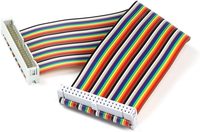 Cable de cinta GPIO macho a hembra, 40 Pines, 8 pulgadas, cables de puente de placa de pruebas para conexión Raspberry Pi 3 2 Modelo B + W/3,5/5 pulgadas