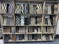 Panneau acoustique décoratif moderne en bois, imperméable, insonorisant, ignifuge, en HDF/MDF, installation DIY pour la maison