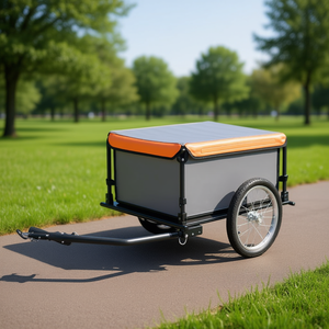 Remolque de Bicicleta Color Naranja Gris, para Carga, Capacidad Máxima de Carga 143.3 Lb, D0100HHE57X - Product Image 2