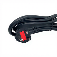 Adaptateur de serveur PDU avec prise standard britannique UPS, Cordon d'alimentation haute puissance à trois conducteurs en cuivre pur C19, 15/25 mm², Noir, 1,5m-15m